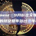 Santiment：9月份社交媒体对“熊市”的提及频率多过“牛市”