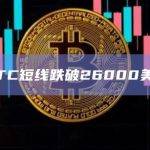 BTC短线跌破26000美元