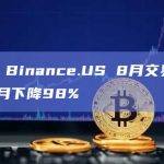 数据：Binance.US 8月交易量较去年1月下降98%