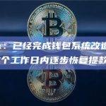 CoinEx：已经完成钱包系统改造的50%，将在7个工作日内逐步恢复提款