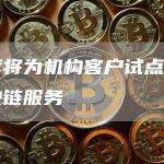 花旗将为机构客户试点私有区块链服务