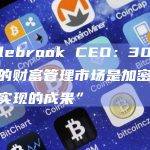 Eaglebrook CEO：30万亿美元的财富管理市场是加密“最容易实现的成果”