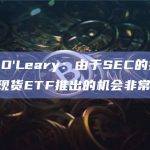 Kevin O’Leary：由于SEC的持续审查，BTC现货ETF推出的机会非常低