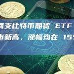 香港两支比特币期货 ETF 价格创上市新高，涨幅均在 15% 以上