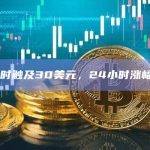 SOL短时触及30美元，24小时涨幅9.51%