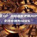 Aave社区OP 风险参数更新AIP提案将于今日结束，支持率现为100%