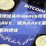 某巨鲸地址从Binance提取9.12万枚AAVE，成为AAVE第二大个人/机构地址