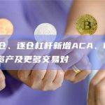 币安全仓、逐仓杠杆新增ACA、GHST、VIDT资产及更多交易对