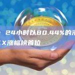 Kine 24小时以80.44%的涨幅位居OKX涨幅榜首位