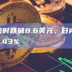 YFI币日内跌幅达35.43%