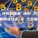 持有价值超过100万美元BTC的地址约有81707个