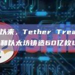 Tether Treasury已在Tron和以太坊铸造60亿枚USDT