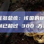 萨尔瓦多总统：该国的BTC投资盈利已超过 300 万美元