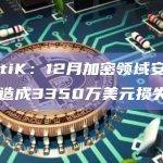 CertiK：12月加密领域安全事件共造成3350万美元损失