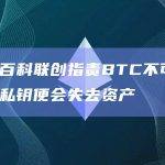 维基百科联创指责BTC不可靠，忘记私钥便会失去资产