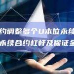 币安合约调整多个U本位永续合约和币本位永续合约杠杆及保证金阶梯
