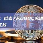过去7天USDC流通量增加4亿枚