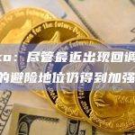 Kaiko：尽管最近出现回调，比特币的避险地位仍得到加强