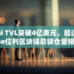 Sui TVL突破4亿美元，超过Base位列区块链总锁仓量排名第11位