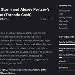Arbitrum DAO删除了为Tornado Cash开发者的法律账单提供资金的提议