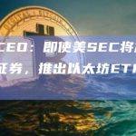 贝莱德CEO：即使美SEC将加密货币定为证券，推出以太坊ETF仍然是可能的