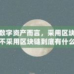 就数字资产而言，采用区块链与不采用区块链到底有什么差异（数字资产区块链是什么意思）