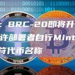 BRC-20发布和销毁增强建议提案即将实施