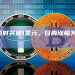 JUP短时突破1美元，日内涨幅为12.15%