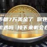 比特币都7万美金了 你还没把握住机遇吗 接下来机会在哪里