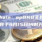 BNB Chain：opBNB主网Snow硬分叉升级将于4月15日14时开始
