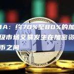 ESMA：约70%至80%的加密货币二级市场交易发生在加密资产和稳定币之间