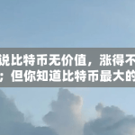 都说比特币无价值，涨得不合理；但你知道比特币最大的用途吗（为什么只收比特币不收美元）