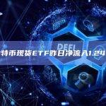 美国比特币现货ETF昨日净流入1.24亿美元