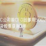 两家SPAC公司前CFO因挪用500万美元投资加密货币及股票获刑3年
