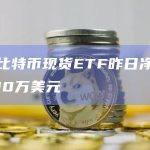 美国比特币现货ETF昨日净流出5500万美元