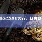 BTC突破62500美元，日内跌幅收窄至3.83%